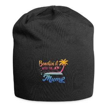 Vacances à la plage avec les mères le week-end - Bonnet en jersey - noir - Devant