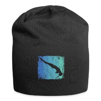Plongeon, Saut artistique, Plongeon synchronisé - Bonnet en jersey - noir - Devant