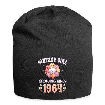 Vintage Année 1964 Anniversaire Femme 60 Ans - Bonnet en jersey - noir - Devant