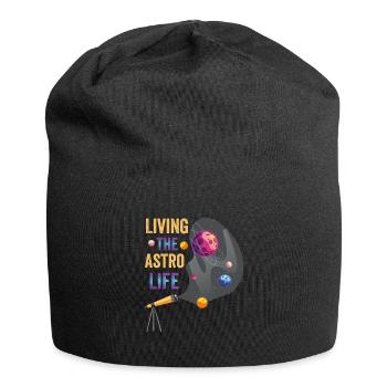 Das Astro-Leben Leben - Jersey-Beanie - Schwarz - Vorne
