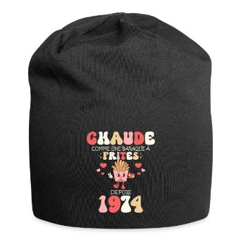 Baraque À Frites 1974 Femme Anniversaire 50 Ans - Bonnet en jersey - noir - Devant