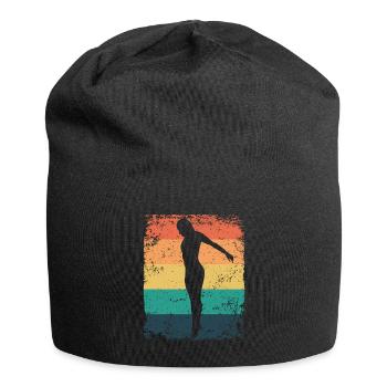 Plongeon, Saut artistique, Plongeon synchronisé - Bonnet en jersey - noir - Devant