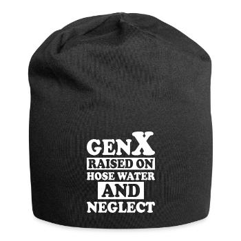 Generation X Humor - Jersey-Beanie - Schwarz - Vorne