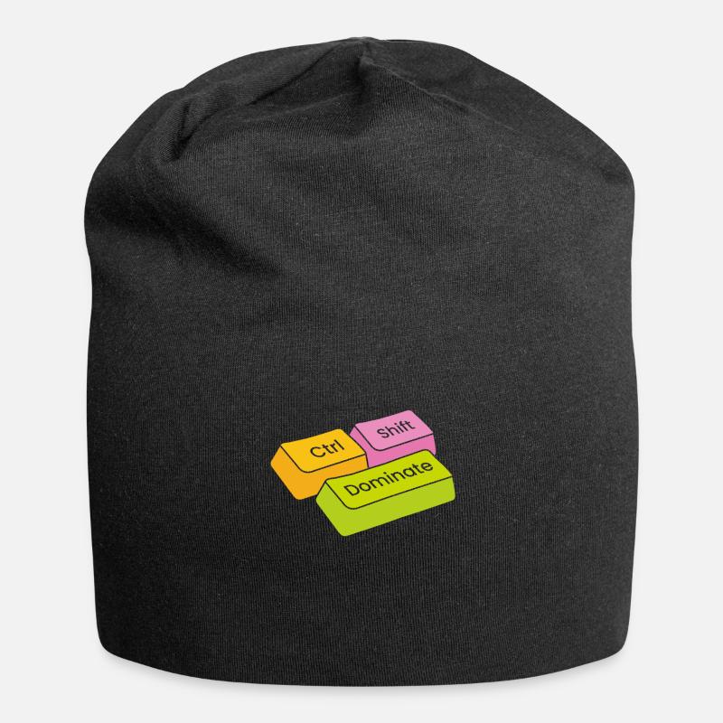 Gamer Gaming Raccourcis clavier Ctrl Alt Défaite - Bonnet en jersey - noir