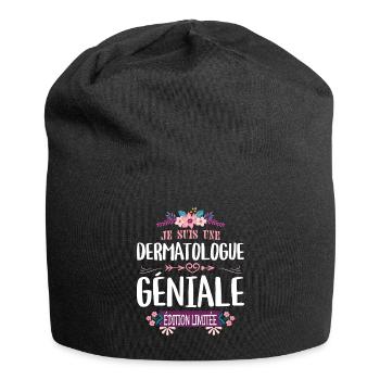 Femme Édition Limitée Dermatologue Géniale - Bonnet en jersey - noir - Devant