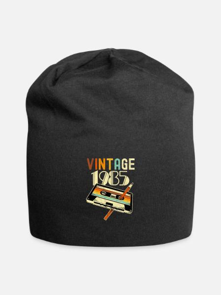 1985 Anniversaire Né En 1985 Rétro Vintage - Bonnet en jersey - noir