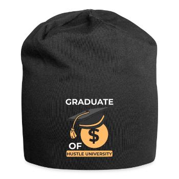 Entrepreneurship: Hustle University Graduate - Jersey Beanie - black - Front