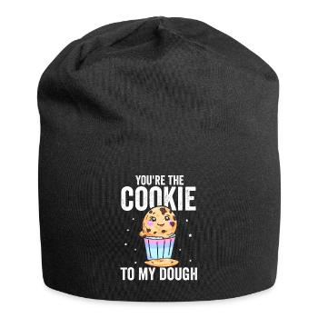 Du bist das Cookie zu meinem Teig – Cookie-Teig - Jersey-Beanie - Schwarz - Vorne