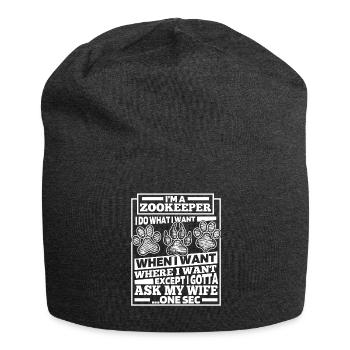 Gardien de zoo Gardien de zoo - Bonnet en jersey - charbon - Devant
