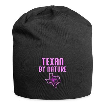 Wildflower Fields Wildflowers Bluebonnet - Jersey Beanie - black - Front
