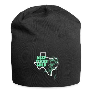 Wildflower Fields Wildflowers Bluebonnet - Jersey Beanie - black - Front