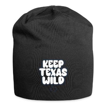 Wildflower Fields Wildflowers Bluebonnet - Jersey Beanie - black - Front