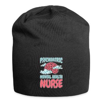 Krankenschwester Psychische Gesundheit - Jersey-Beanie - Schwarz - Vorne
