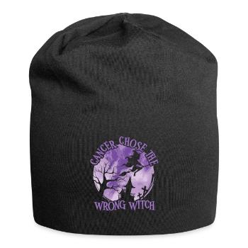 Sorcière Cancer Violet Leiomyosarcome - Bonnet en jersey - noir - Devant