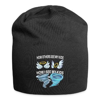 Comment les autres voient mes enfants - Bonnet en jersey - noir - Devant