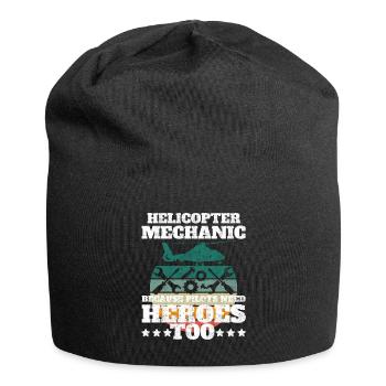 Helicopter Mechanic Heroes Pride - Jersey Beanie - black - Front