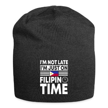 Filipino Time - Jersey Beanie - charcoal grey - Front