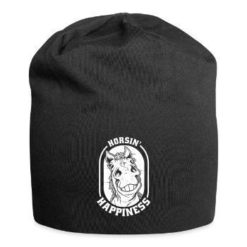 Horse Equestrian Sports - Jersey Beanie - black - Front