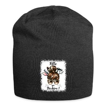 Bun Girl Tearing Super Girl - Jersey-Beanie - Anthrazit - Vorne