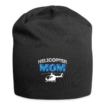 Helikopter Eltern Lustige Helikoptermutter - Jersey-Beanie - Schwarz - Vorne