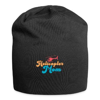 Helikopter Eltern Lustige Helikoptermutter - Jersey-Beanie - Schwarz - Vorne