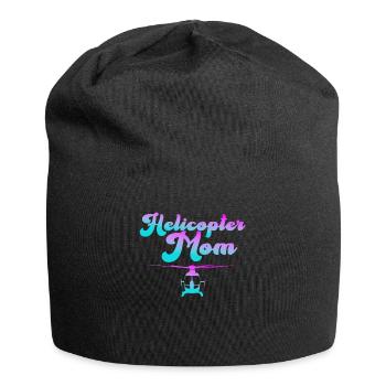 Helikopter Eltern Lustige Helikoptermutter - Jersey-Beanie - Schwarz - Vorne