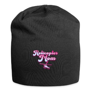 Helikopter Eltern Lustige Helikoptermutter - Jersey-Beanie - Schwarz - Vorne