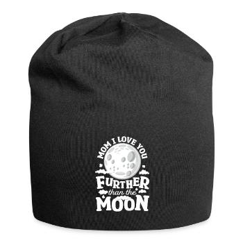 Mond Luna Liebe Moon Mom - Jersey-Beanie - Schwarz - Vorne