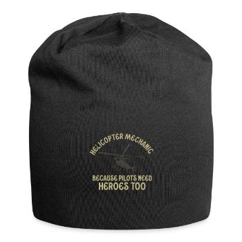 Helicopter Mechanic Heroes Pride - Jersey Beanie - black - Front