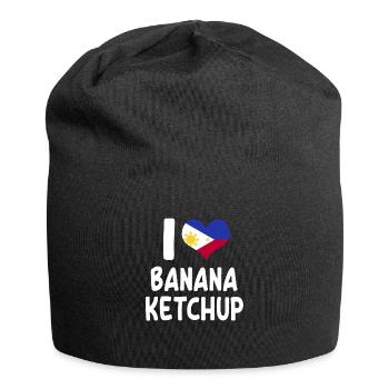 Banana Ketchup Shirt - Jersey Beanie - black - Front