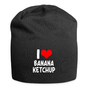 I love banana ketchup - Jersey Beanie - black - Front