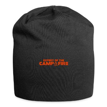 Expert Of Campfire Camping Expert - Jersey Beanie - black - Front