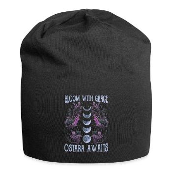 Ostara Witch Moon Eostre Spring Eastern - Jersey Beanie - black - Front