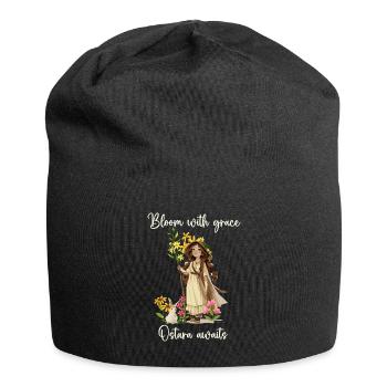 Ostara Witch Moon Eostre Spring Eastern - Jersey Beanie - black - Front