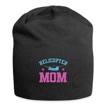 Helikopter Eltern Lustige Helikoptermutter - Jersey-Beanie - Schwarz - Vorne