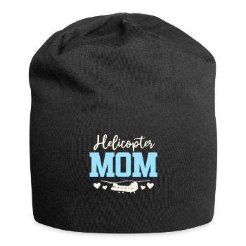 Helikopter Eltern Lustige Helikoptermutter - Jersey-Beanie - Schwarz - Vorne