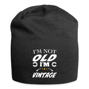 Je ne suis pas vieux, je suis vintage - Bonnet en jersey - noir - Devant
