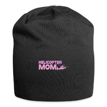 Helikopter Eltern Lustige Helikoptermutter - Jersey-Beanie - Schwarz - Vorne