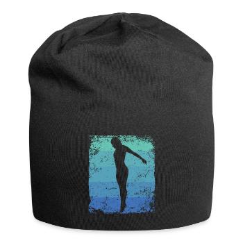 Plongeon, Saut artistique, Plongeon synchronisé - Bonnet en jersey - noir - Devant