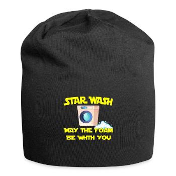 Star Wash - que la mousse soit avec vous - Bonnet en jersey - noir - Devant