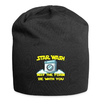 Star Wash - que la mousse soit avec vous - Bonnet en jersey - noir - Devant