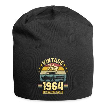 Geburtstag Mai 1964 60-jähriges Jubiläum - Jersey-Beanie - Schwarz - Vorne