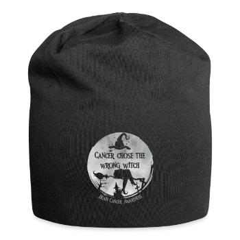 Krebs Hexe Graues Hirnkrebs - Jersey-Beanie - Schwarz - Vorne