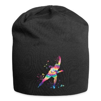 Speed skater Sportswoman Speed Skating - Jersey Beanie - black - Front