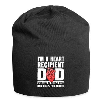 heartheart receiver dad - Jersey Beanie - black - Front