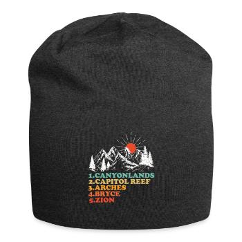 Explorez les montagnes des parcs nationaux de l’Utah - Bonnet en jersey - charbon - Devant