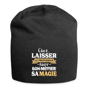 Professeur Fait Sa Magie Humour Prof - Bonnet en jersey - noir - Devant