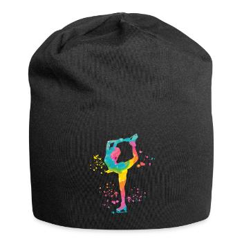 Eiskunstläufer Schlittschuhlaufen Eiskunstlauf - Jersey-Beanie - Schwarz - Vorne