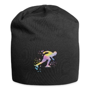 Patineuse de vitesse Sportswoman Patinage de vitesse - Bonnet en jersey - noir - Devant