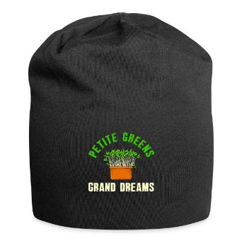 Urban Gardener Männer Frauen Microgreens - Jersey-Beanie - Schwarz - Vorne
